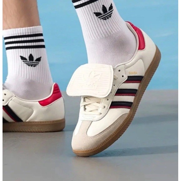 Adidas Classic Samba LT White Black Better Scarlet JQ5124 Men's‎ 5.5 Women's 6.5